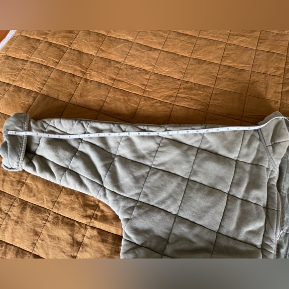 Dolman Quilted Knit Jacket by Free People, Medium, Olive Green - Picture 12 of 12